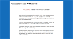 Desktop Screenshot of fopobiacnesecrets.com